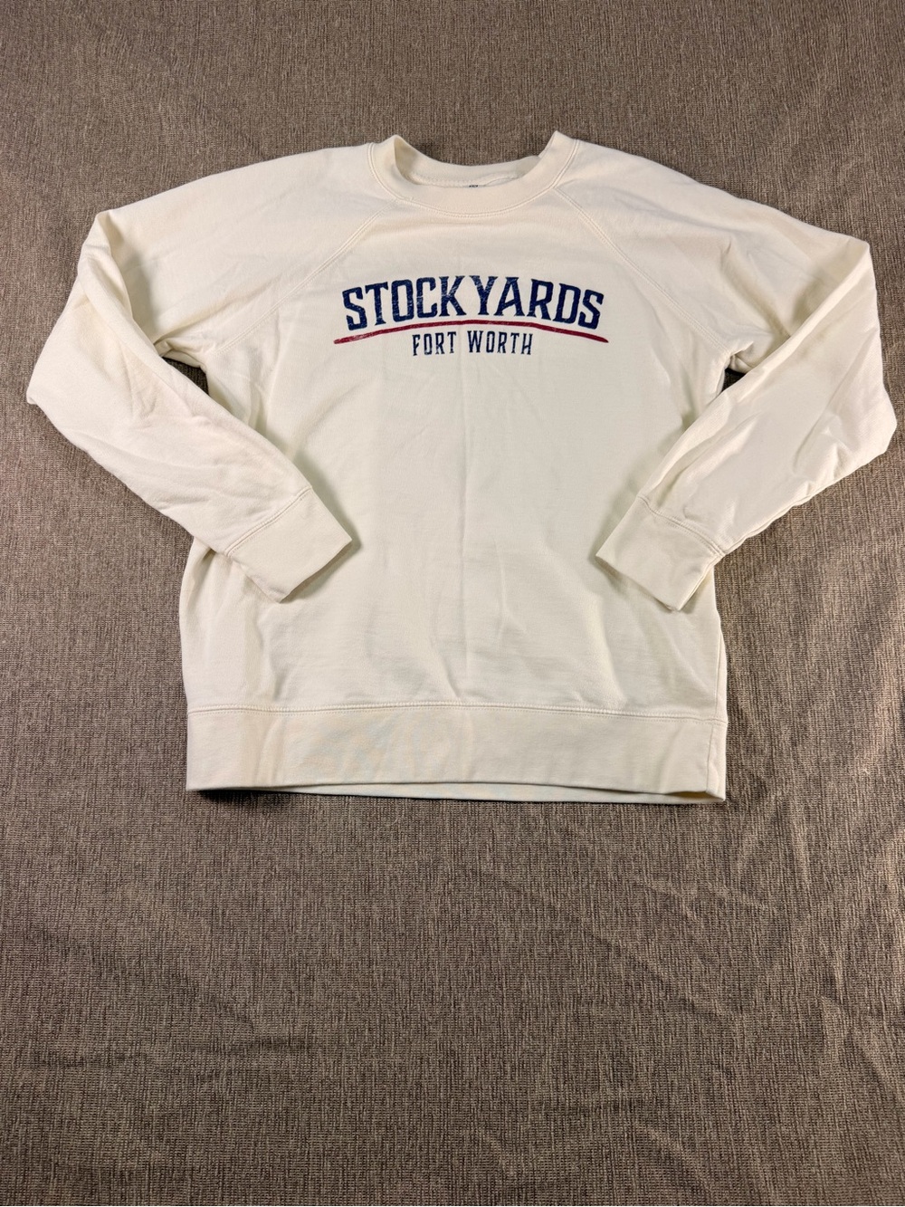 Stockyards Fort Worth Cream Crew Sweatshirt